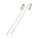 Pendientes colgantes de mujer G268 dorado