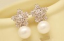 Pendientes colgantes de perlas para mujer G173 4