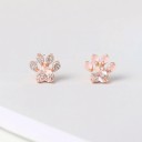 Pendientes con forma de huella de pata para mujer 1