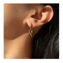 Pendientes de acero inoxidable 316 con motivo de corazón, joyería de moda a prueba de agua para mujeres, regalo para bodas, aniversarios y cumpleaños 2
