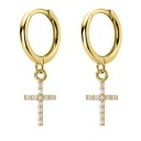 Pendientes de aro con colgante para mujer A1698 10