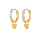 Pendientes de aro con colgante para mujer G1019 23
