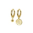 Pendientes de aro con colgante para mujer G541 6