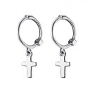 Pendientes de aro con colgante para mujer R30 3