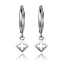 Pendientes de aro con colgante para mujer R35 3