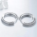 Pendientes de aro de mujer con corazones C1070 4