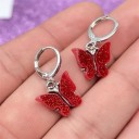 Pendientes de aro de mujer con mariposa C1097 42