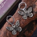 Pendientes de aro de mujer con mariposa G961 4