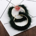 Pendientes de aro de mujer con peluche 7