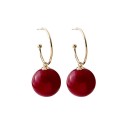 Pendientes de aro de mujer con perla G681 9