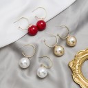 Pendientes de aro de mujer con perla G681 1