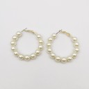 Pendientes de aro de mujer con perlas G483 2