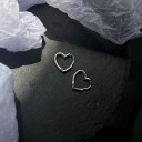 Pendientes de aro mujer corazón G127 4