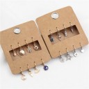 Pendientes de aro para mujer 8 piezas 1