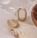 Pendientes de aro para mujer con circonitas de colores 4