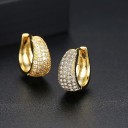 Pendientes de aro para mujer con circonitas G1258 6