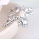 Pendientes de aro para mujer con circonitas G282 1