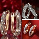 Pendientes de aro para mujer con circonitas G377 1