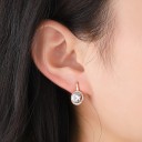 Pendientes de aro para mujer con circonitas G616 1