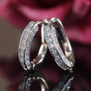 Pendientes de aro para mujer con circonitas G837 1