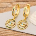 Pendientes de aro para mujer con colgante G1000 6