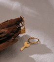 Pendientes de aro para mujer con colgante G1425 4
