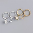 Pendientes de aro para mujer con colgante G237 6
