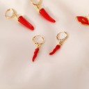 Pendientes de aro para mujer con colgante G977 6