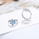 Pendientes de aro para mujer con forma de pata de perro 4