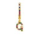 Pendientes de aro para mujer con letras 10