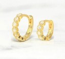 Pendientes de aro para mujer con piedras A1644 4