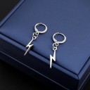 Pendientes de aro para mujer con rayo 3