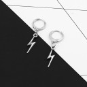 Pendientes de aro para mujer con rayo 4