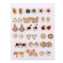 Pendientes de botón para mujer 18 pares 7