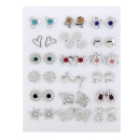 Pendientes de botón para mujer 18 pares 6