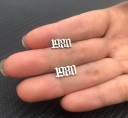 Pendientes de botón para mujer, año 2019