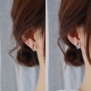 Pendientes de botón para mujer G172 1