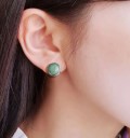 Pendientes de botón para mujer G805 2