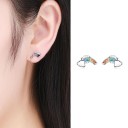 Pendientes de botón para mujer R83 6