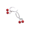 Pendientes de Cereza 925 plata para mujeres diseño fresco ideal para el uso diario y la temporada de verano 3