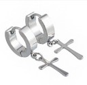 Pendientes de hombre - Mini cruz J2160 7