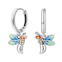 Pendientes de insecto de plata esterlina 925 para mujeres Joyería de moda regalos de cumpleaños naturaleza insectos para amantes de la naturaleza 1