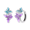 Pendientes de mariposa de plata esterlina 925 para mujeres Diseño delicado para bodas, compromisos, fiestas, aniversarios, cumpleaños y uso diario 1