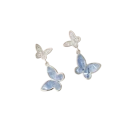 Pendientes de mariposa sutilmente elegantes Diseño brillante de lujo ligero Aleación de zinc Joyería moderna para mujeres Accesorio de moda elegante 4