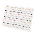 Pendientes de mujer 100 pares 27