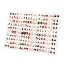 Pendientes de mujer 100 pares 16