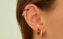 Pendientes de mujer círculos con circonitas 2