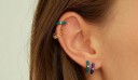 Pendientes de mujer círculos con circonitas 3