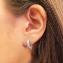 Pendientes de mujer círculos con circonitas 2