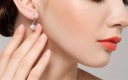 Pendientes de mujer círculos con colgante H727 3